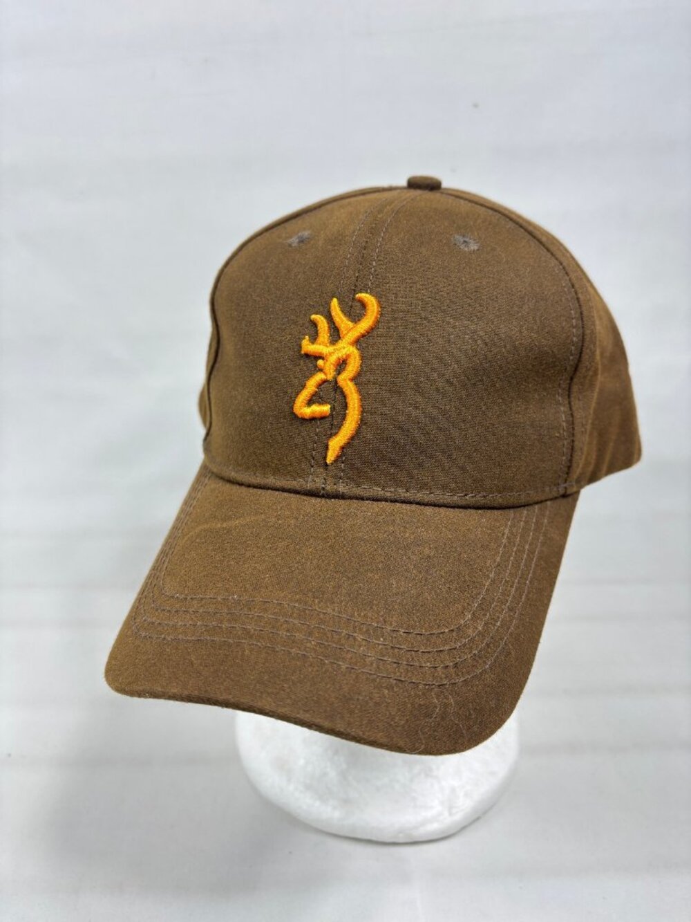 Browning Dura-Wax Hat NWOT Waxed Cotton Canvas Cap Brown Orange Buckmark Gorpcor